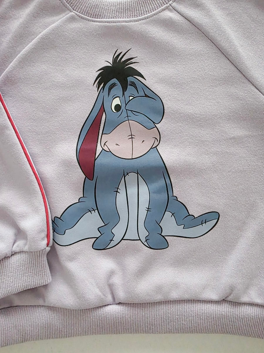 Toddler Disney Friends Piping Trim Sweatshirt and Jogger Pants Set (1-7y) - 5 Colors