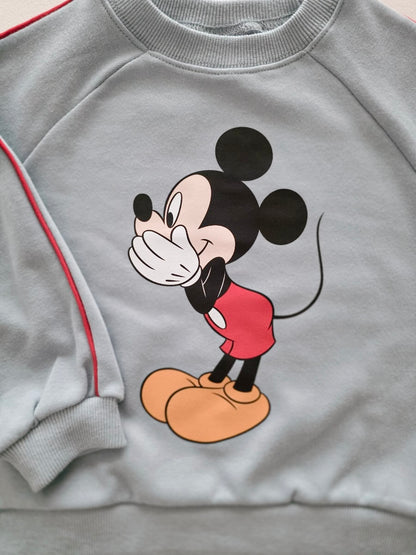 Toddler Disney Friends Piping Trim Sweatshirt and Jogger Pants Set (1-7y) - 5 Colors