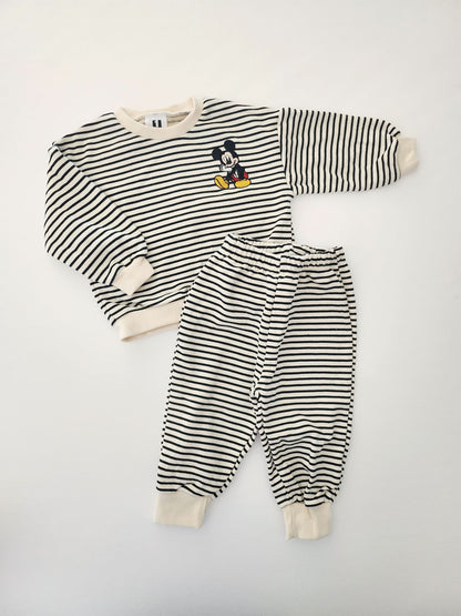 Toddler Disney Friends Stripe Sweatshirt and Pants Set (1-6y) -4 Colors - AT NOON STORE