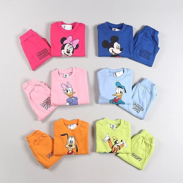 Toddler Disney Friends Sweatshirt and Jogger Pants Set (2-7y) - 6 Colors