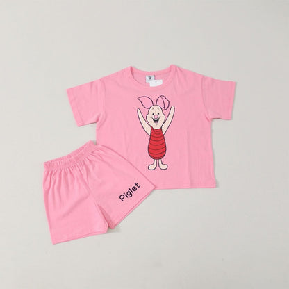 Toddler Disney Friends T-Shirt and Shorts Set II (2-7y) - 4 Colors - AT NOON STORE