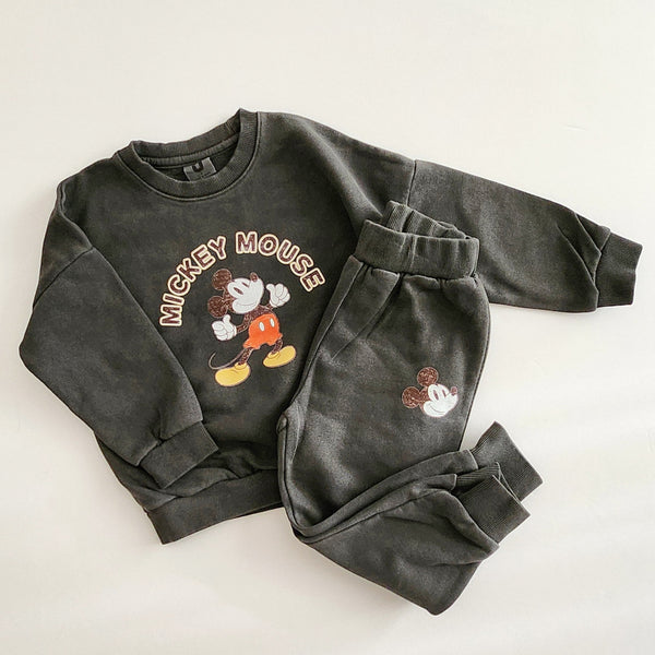 Toddler Disney Garment-Dyed Sweatshirt and Jogger Pants Set (2-6y) - 4 Colors