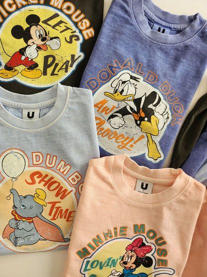 Toddler Disney Garment-Dyed T-Shirt and Shorts Set (3-6y) - 4 Colors - AT NOON STORE