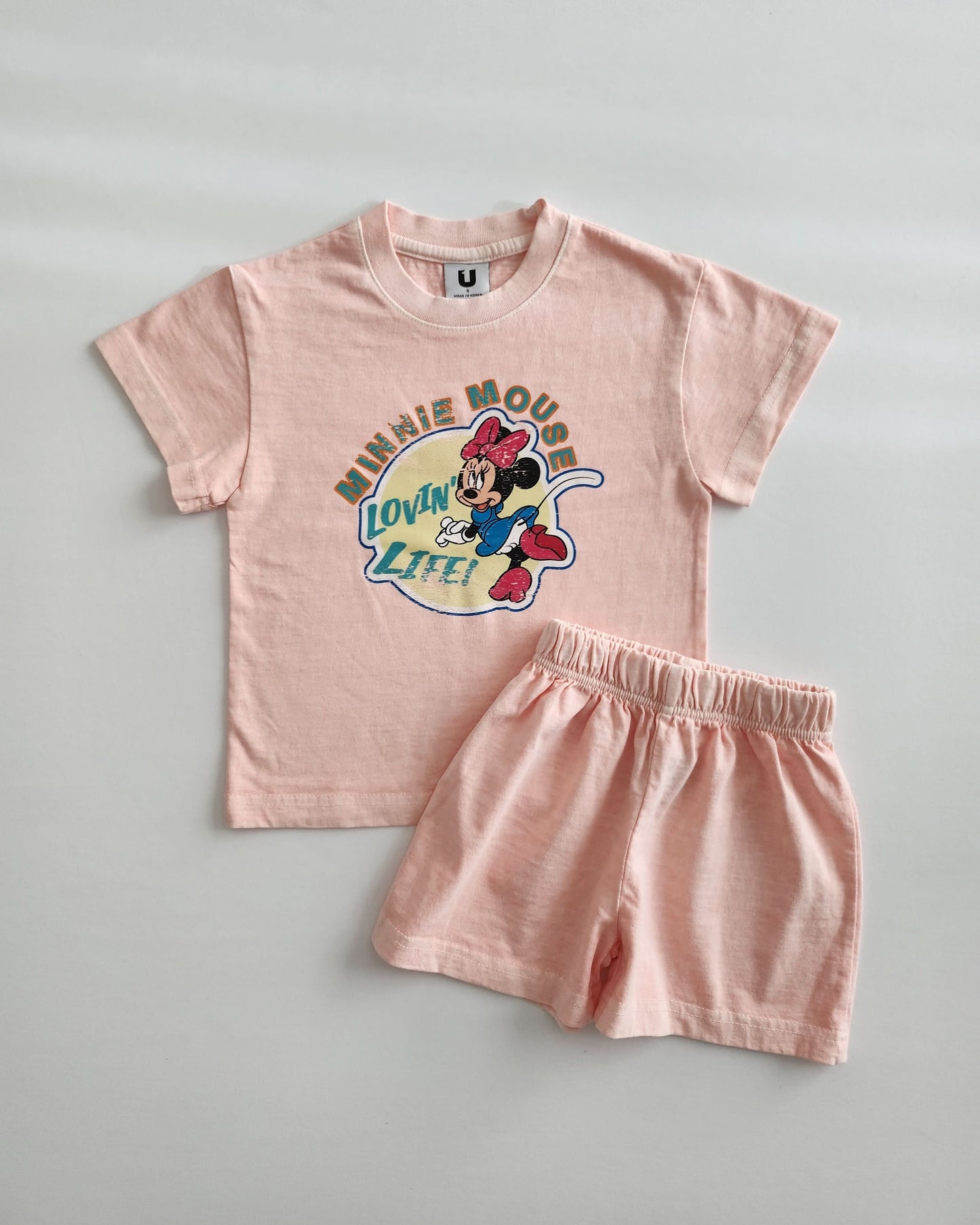 Toddler Disney Garment-Dyed T-Shirt and Shorts Set (3-6y) - 4 Colors - AT NOON STORE