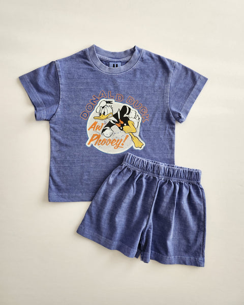 Toddler Disney Garment-Dyed T-Shirt and Shorts Set (3-6y) - 4 Colors