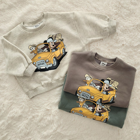 Toddler Disney Mickey Car Sweatshirt (1-6y) - 3 Colors