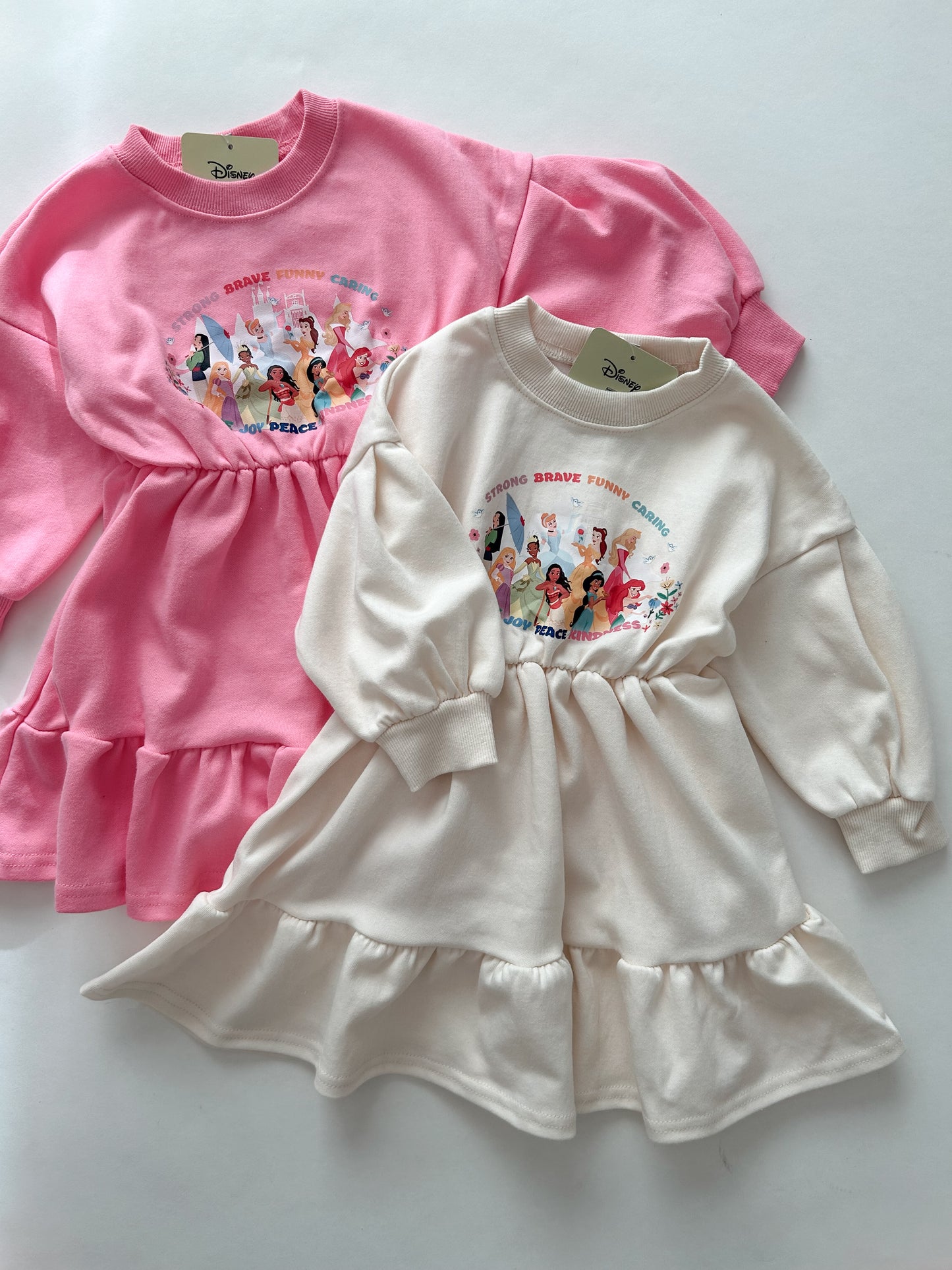 Toddler Disney Princess Sweatshirt Frill Dress (15m-6y) - 2 Colors