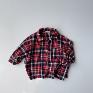 Toddler Long Sleeve Flannel Shirt (1-6y) - 2Colors