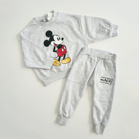 Toddler Mickey Mouse Sweatshirt and Pants Set (4-5y) - Grey