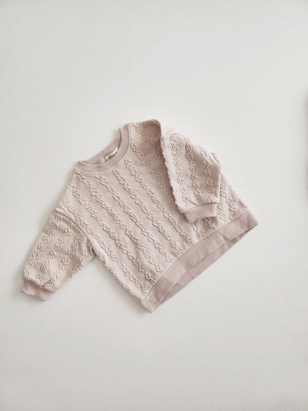 Toddler Milk Textured Knit Sweater (3m-5y)-2 Colors