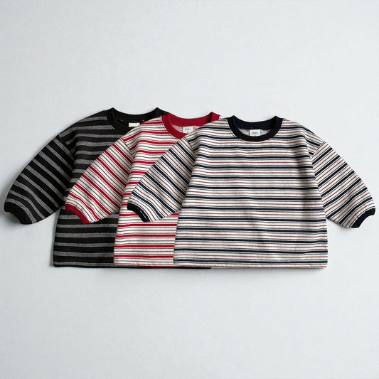 Toddler W25 Warm Stripe Long Sleeve Top (1-6y) - 3 Colors