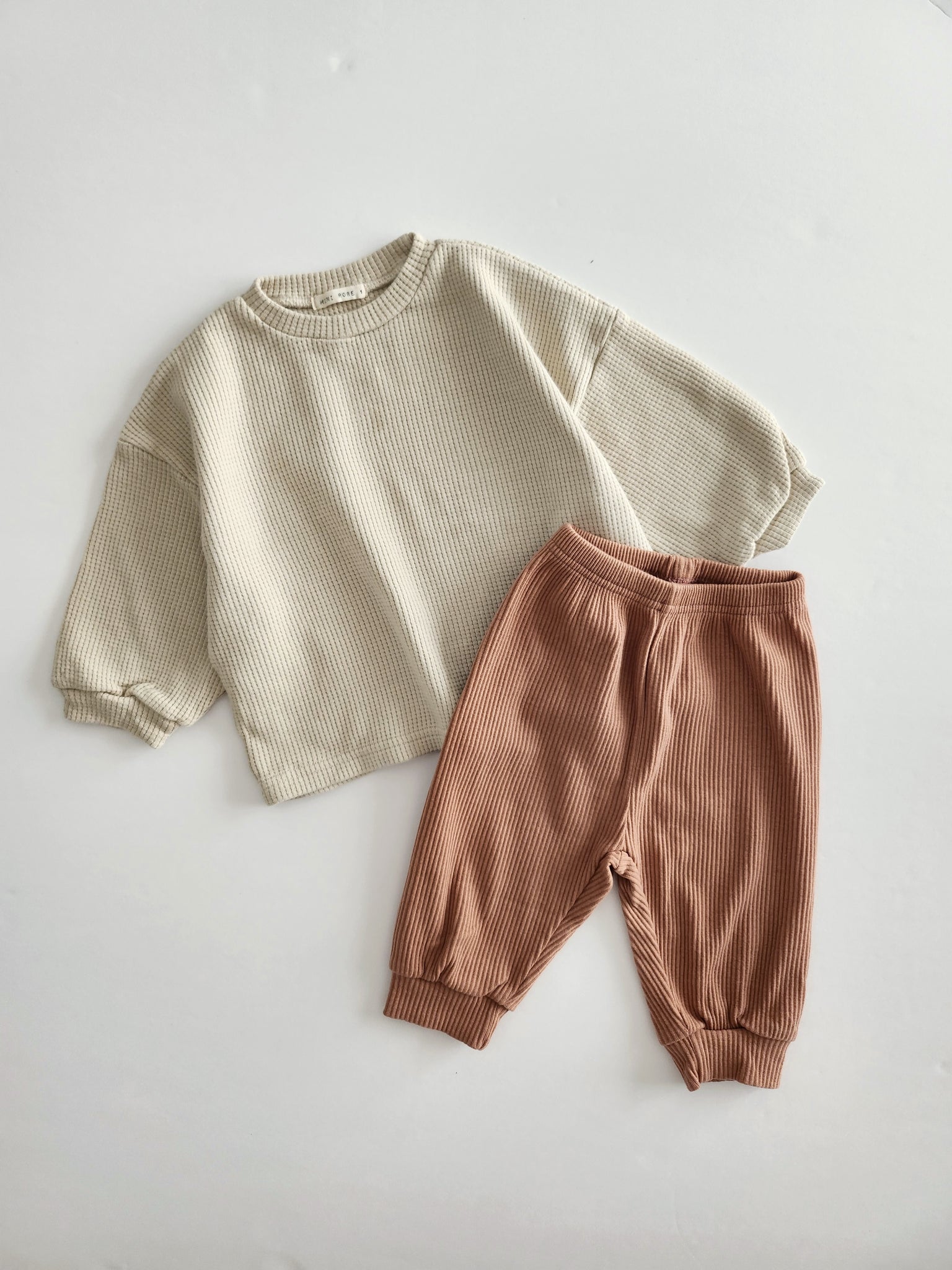 Toddler Waffle Long Sleeve Top (10m-4y) - 2 Colors