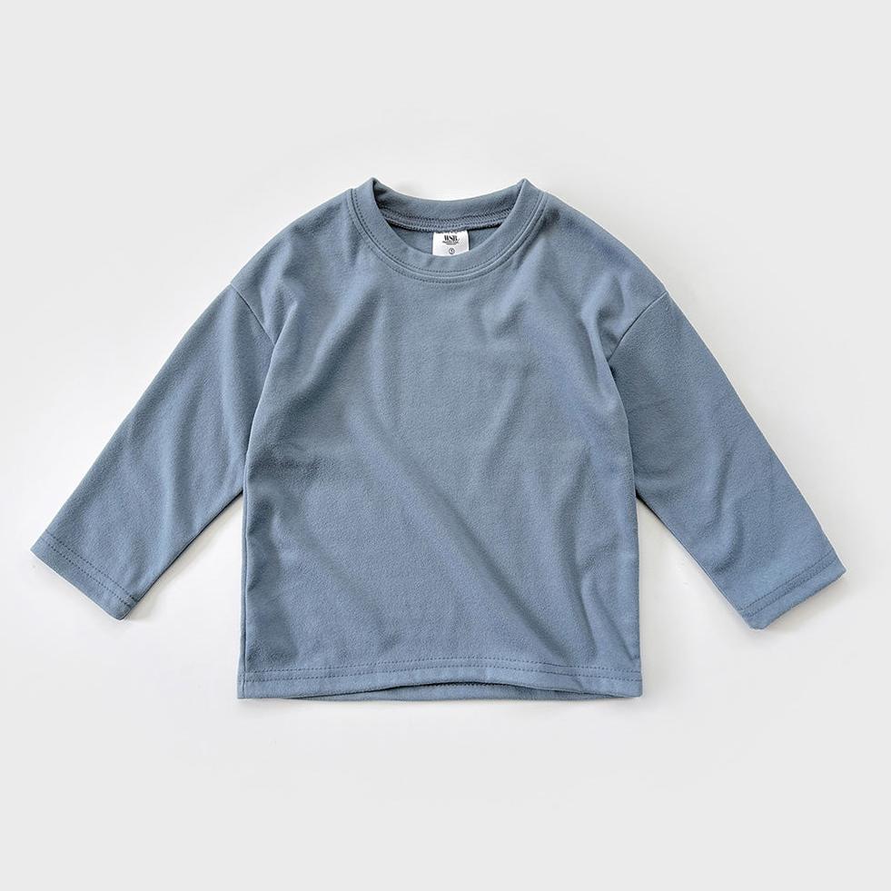 Kids Warm Fleece Basic Top (2-8y) - 4 Colors - AT NOON STORE