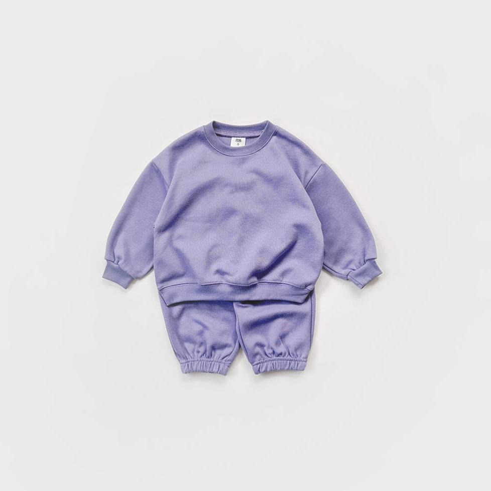 Kids Warm Brushed Fabric Basic Sweatshirt and Jogger Set (2-8y) - 8 Colors - AT NOON STORE