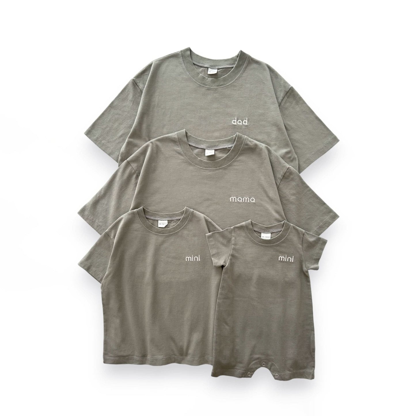 Adult Family Embroidery "dad" T-Shirt - 3 Colors kids outfit