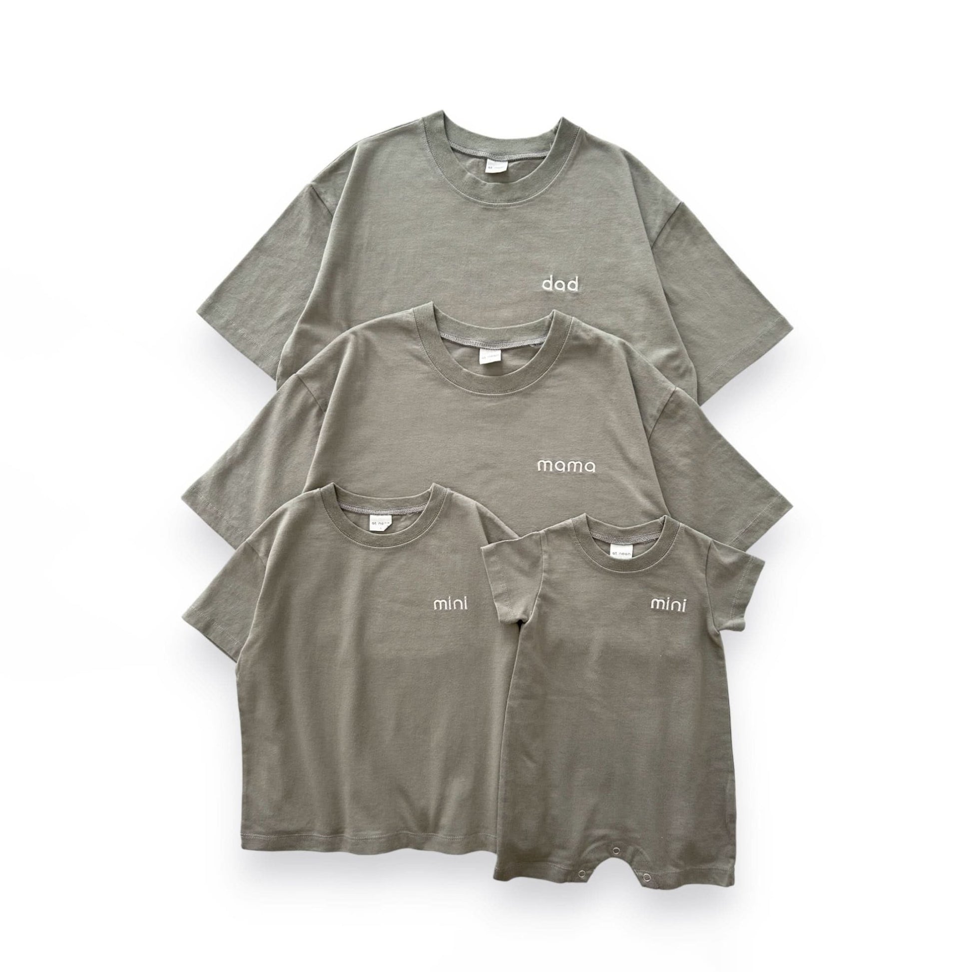 Adult Family Embroidery "dad" T-Shirt - 3 Colors kids outfit