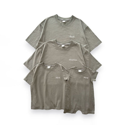 Adult Family Embroidery "dad" T-Shirt - 3 Colors kids outfit