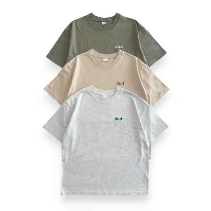 Adult Family Embroidery "dad" T-Shirt - 3 Colors kids outfit