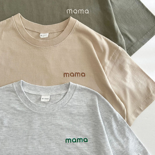 Adult Family Embroidery "mama" T-Shirt - 3 Colors kids outfit