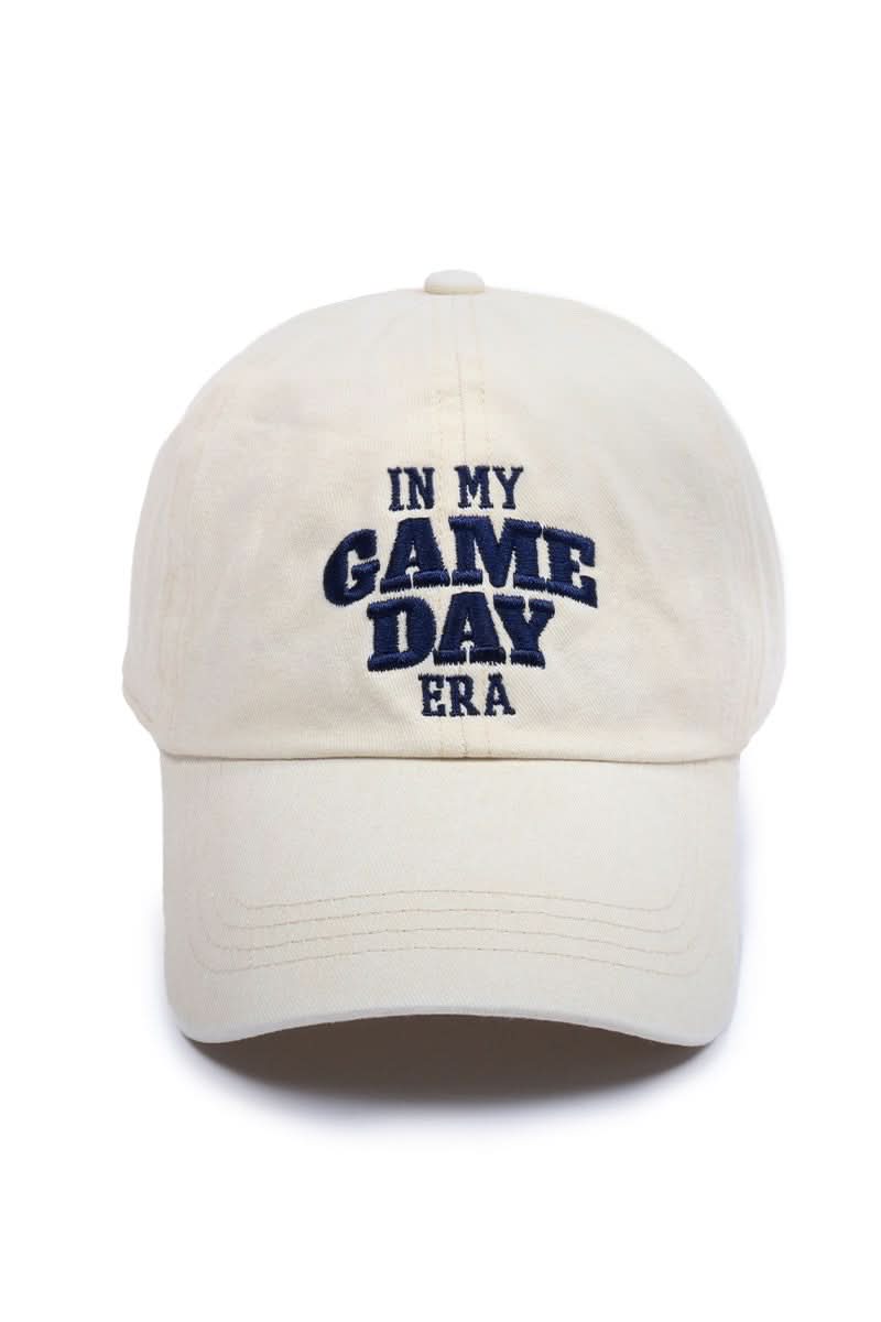 Adult In My Gameday Era Embroidery Baseball Cap - Beige kids outfit