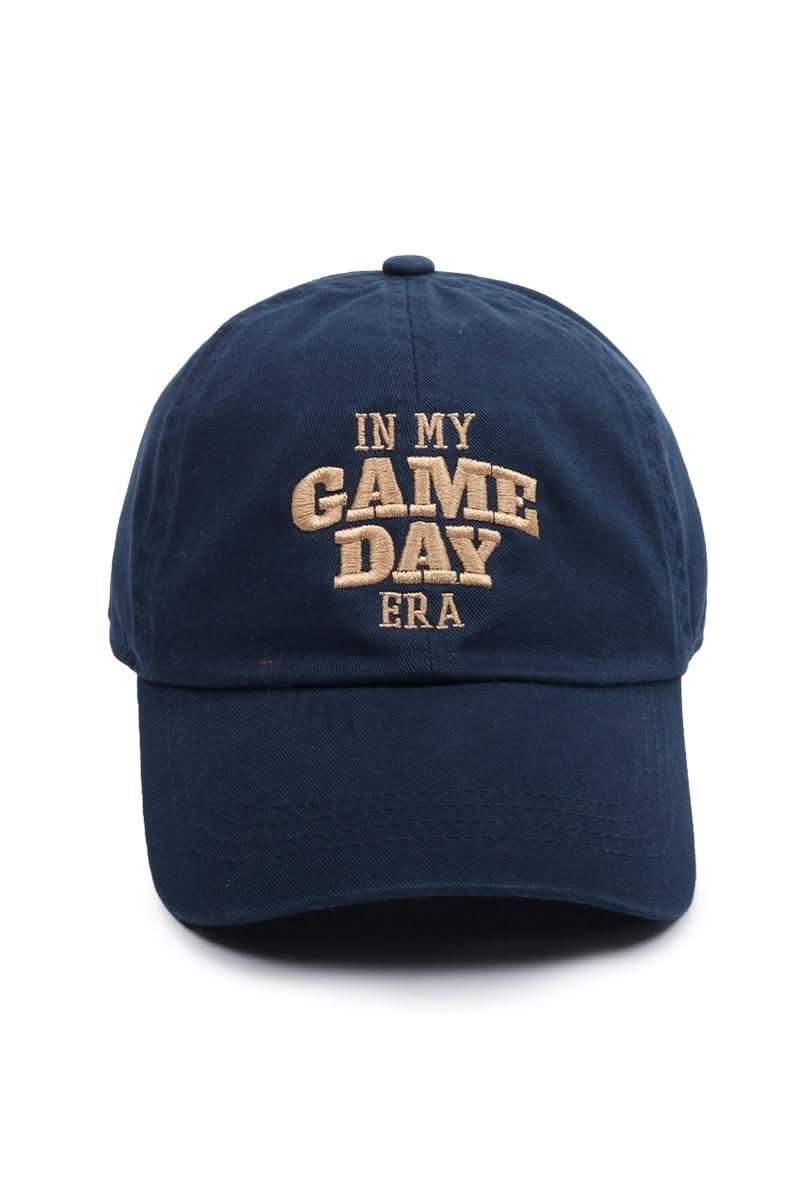 Adult In My Gameday Era Embroidery Baseball Cap - Navy kids outfit
