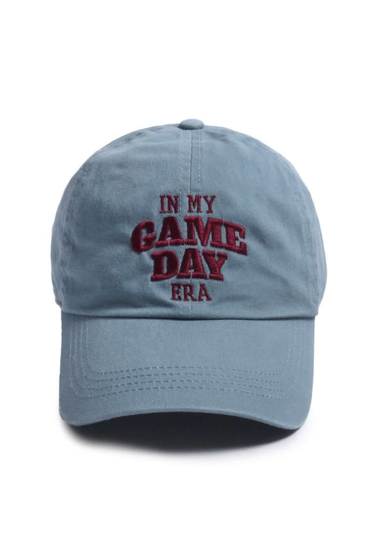 Adult In My Gameday Era Embroidery Baseball Cap - Vintage Blue kids outfit