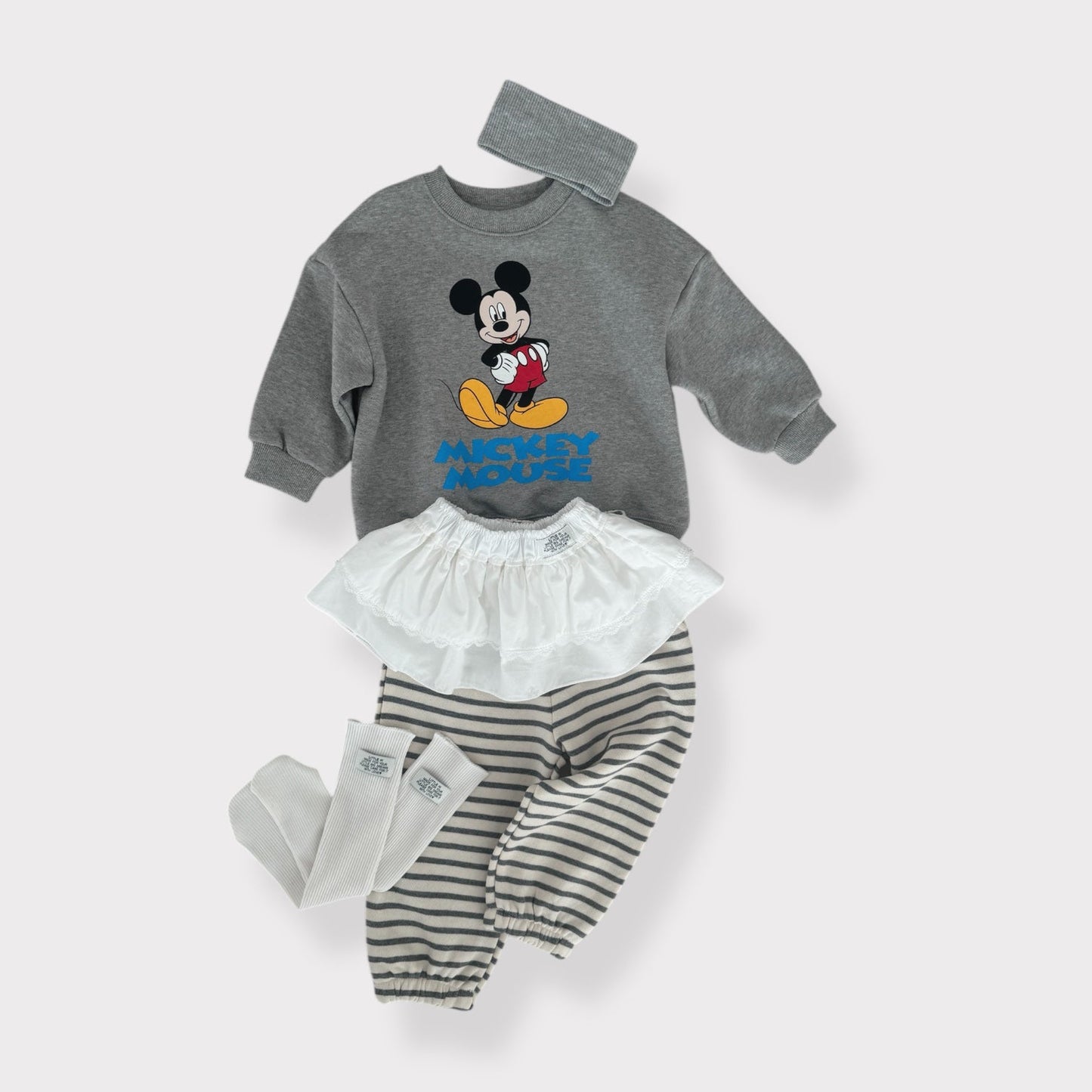 Adult Toddler SP26 Mickey Classic Long Sleeve Sweatshirt (1 - 7y, Adult) - 2 Colors - AT NOON STORE