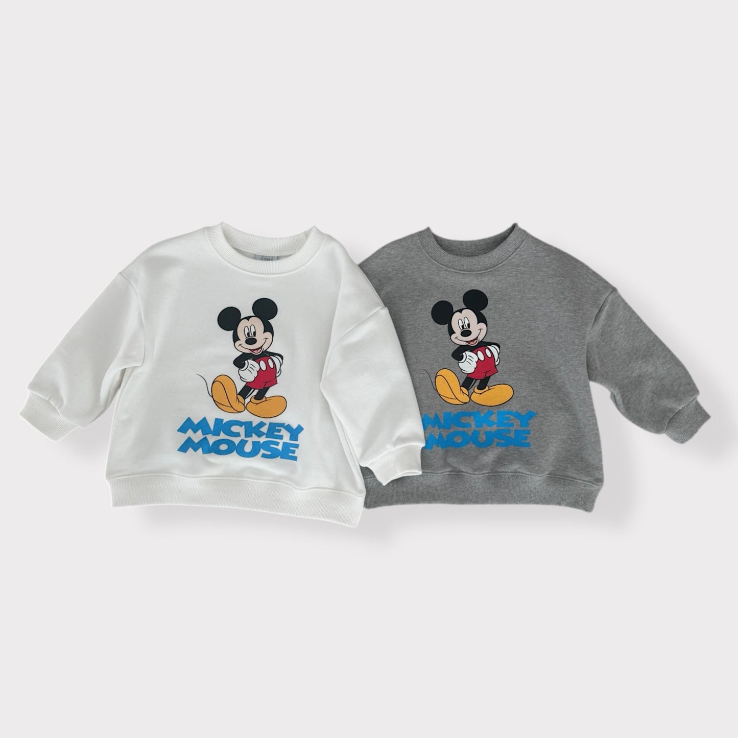 Adult Toddler SP26 Mickey Classic Long Sleeve Sweatshirt (1 - 7y, Adult) - 2 Colors - AT NOON STORE