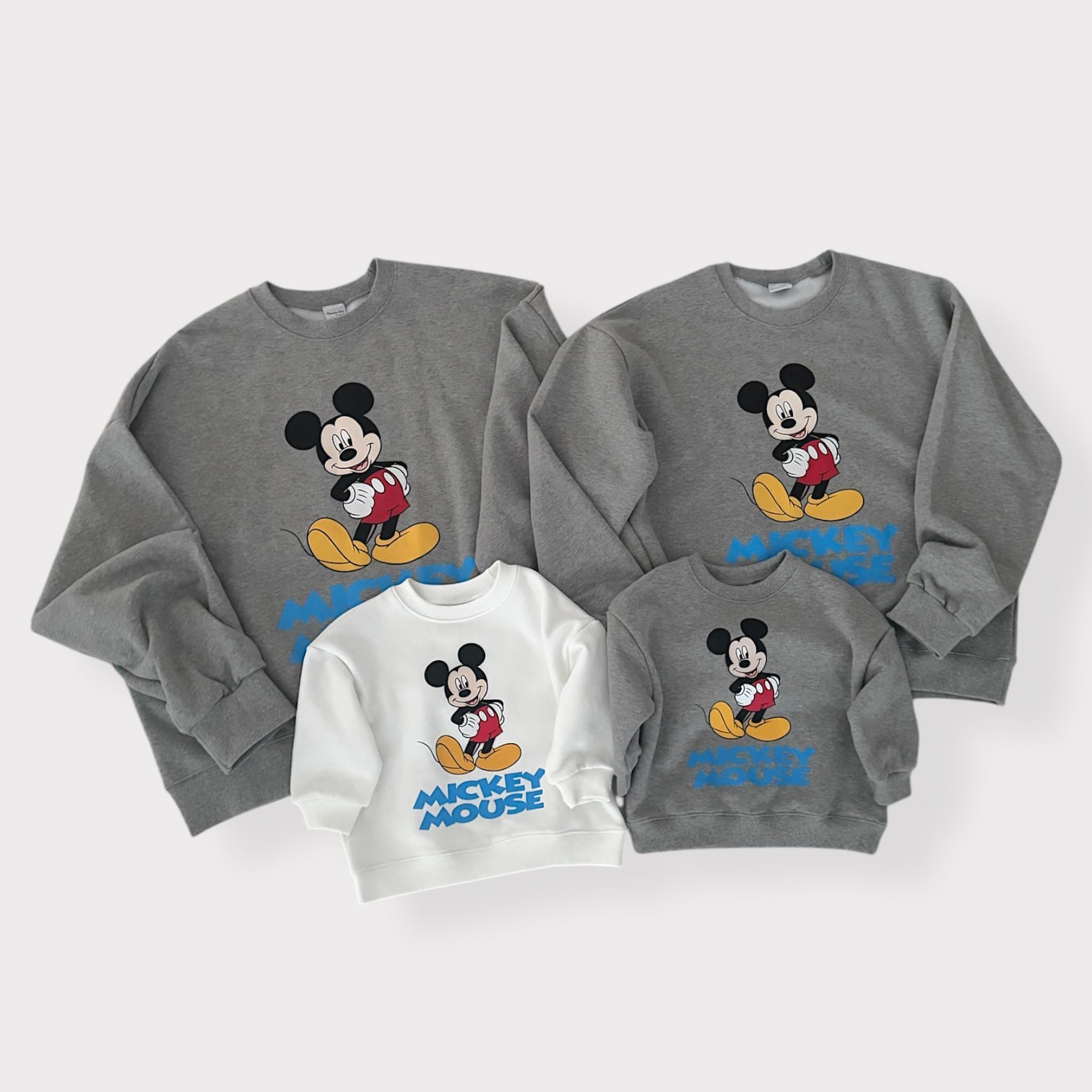 Adult Toddler SP26 Mickey Classic Long Sleeve Sweatshirt (1 - 7y, Adult) - 2 Colors - AT NOON STORE