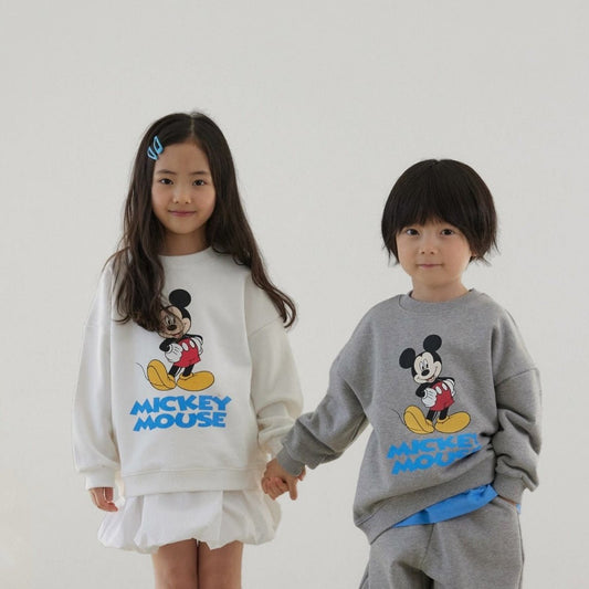 Adult Toddler SP26 Mickey Classic Long Sleeve Sweatshirt (1 - 7y, Adult) - 2 Colors - AT NOON STORE