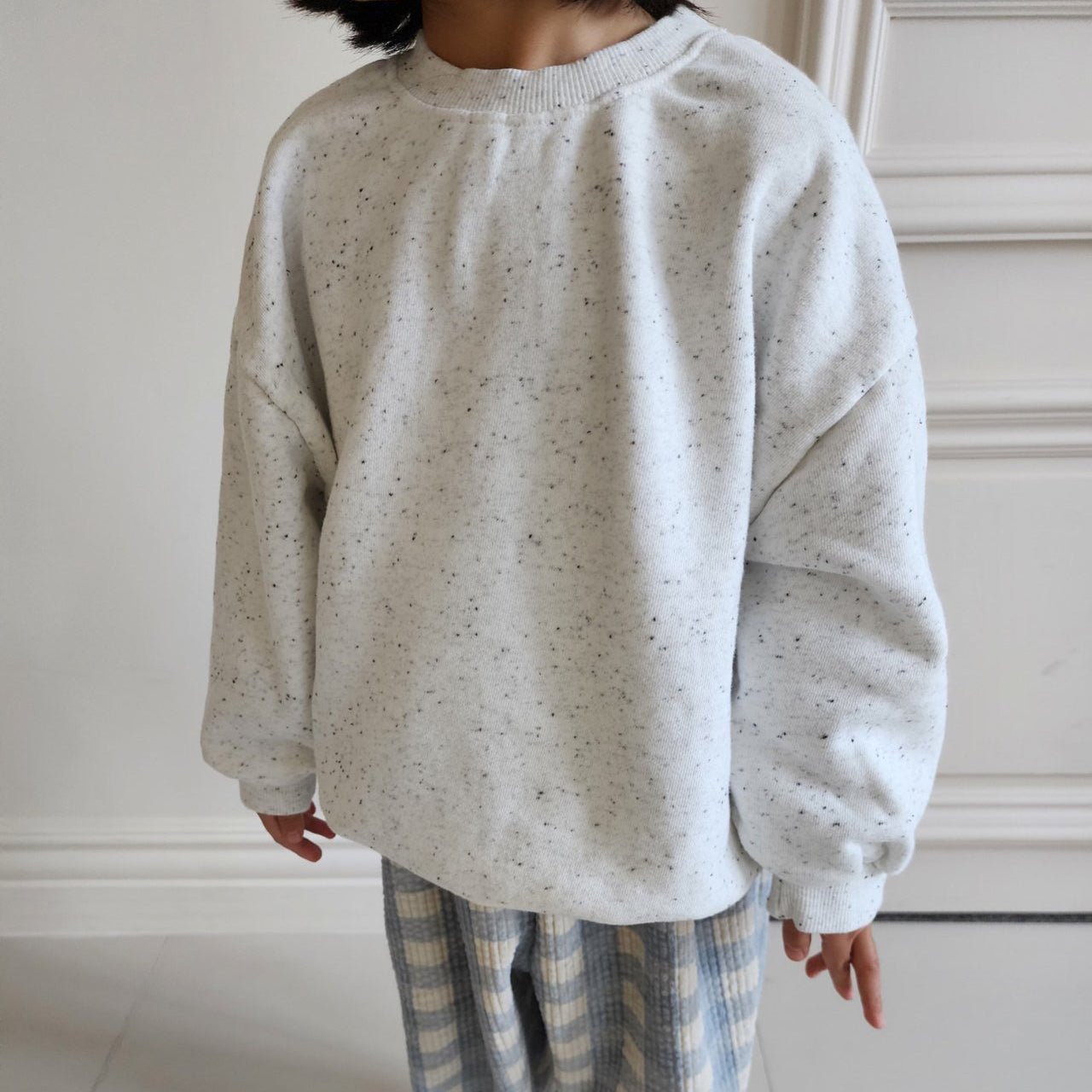 Adut Toddler W25 Confetti Long Sleeve Sweatshirt (1 - 7y, Adult) - Ivory kids outfit