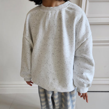 Adut Toddler W25 Confetti Long Sleeve Sweatshirt (1 - 7y, Adult) - Ivory kids outfit