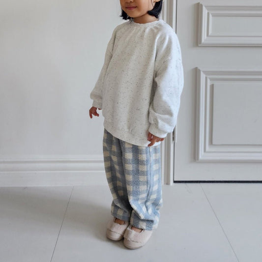Adut Toddler W25 Confetti Long Sleeve Sweatshirt (1 - 7y, Adult) - Ivory kids outfit