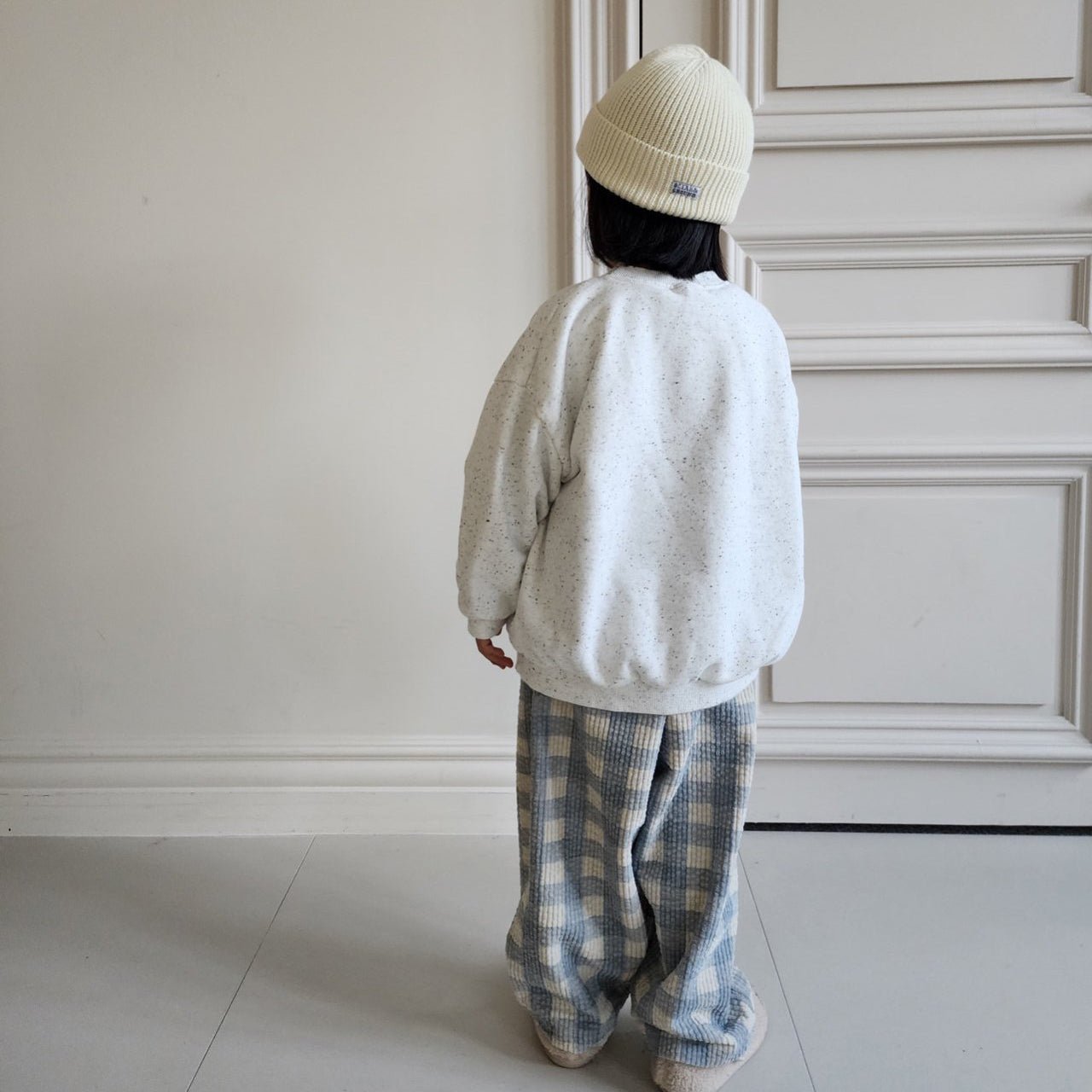 Adut Toddler W25 Confetti Long Sleeve Sweatshirt (1 - 7y, Adult) - Ivory kids outfit