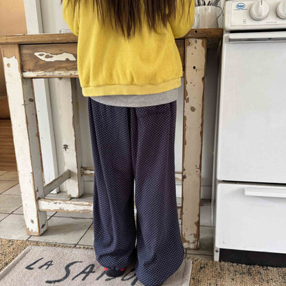 Toddler F25 Adjustable Hem Polka Dot Pants (3-7y) - Navy - AT NOON STORE
