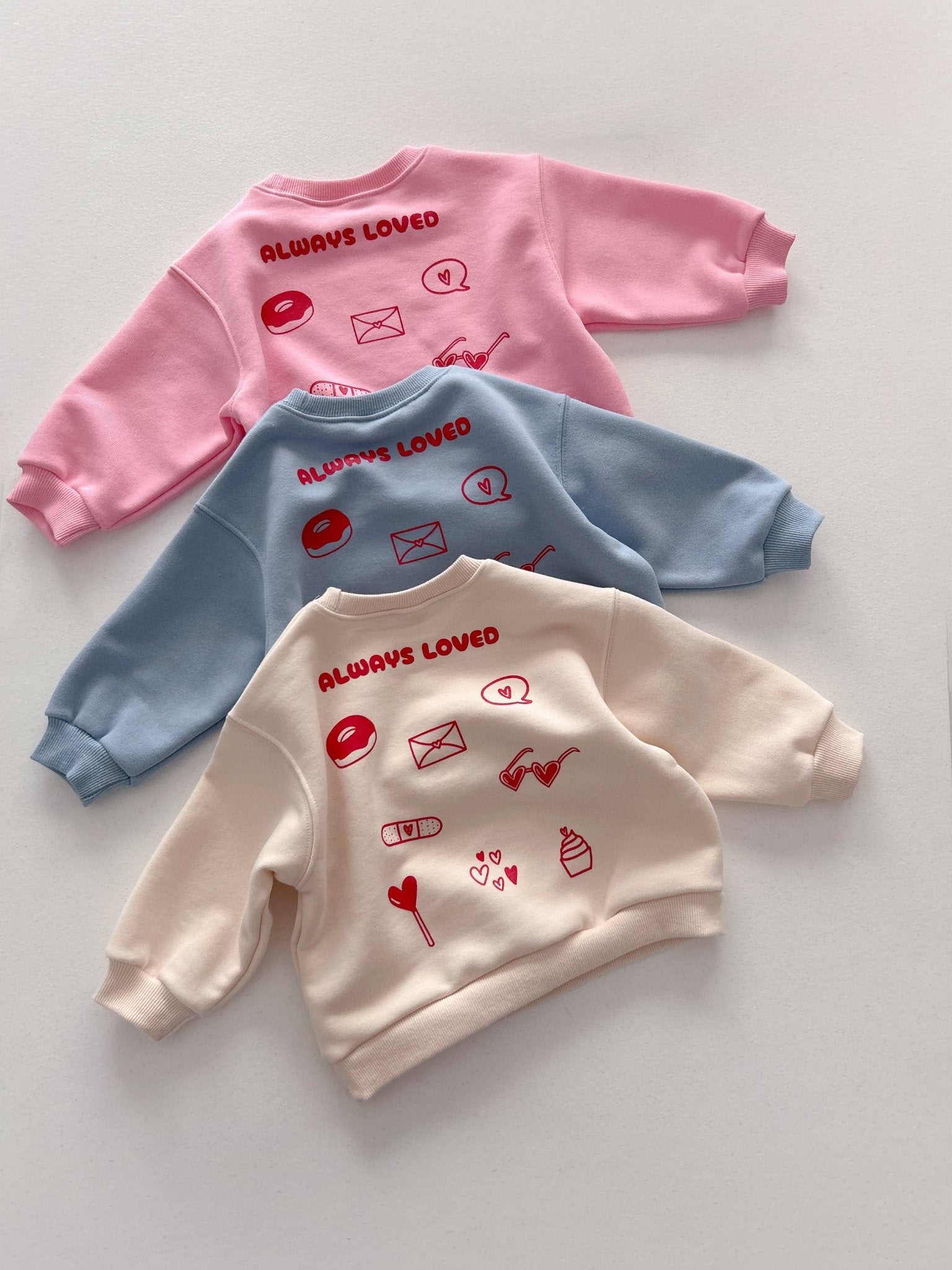 At Noon Always Loved Sweatshirt (6m - 6y) - 3 Colors - AT NOON STORE