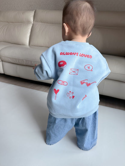 At Noon Always Loved Sweatshirt (6m - 6y) - 3 Colors - AT NOON STORE
