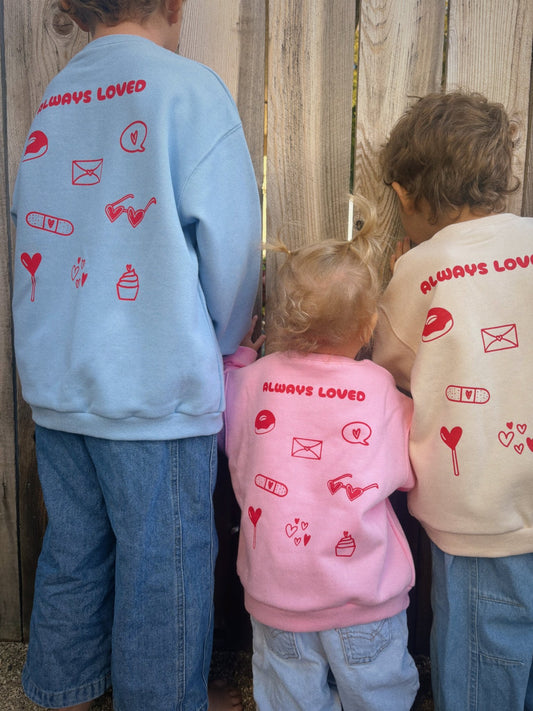 At Noon Always Loved Sweatshirt (6m - 6y) - 3 Colors - AT NOON STORE