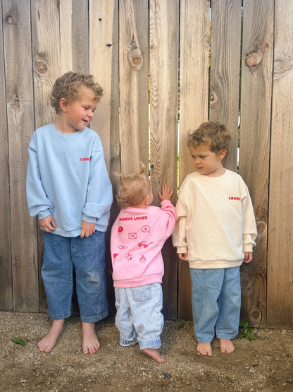 At Noon Always Loved Sweatshirt (6m - 6y) - 3 Colors - AT NOON STORE