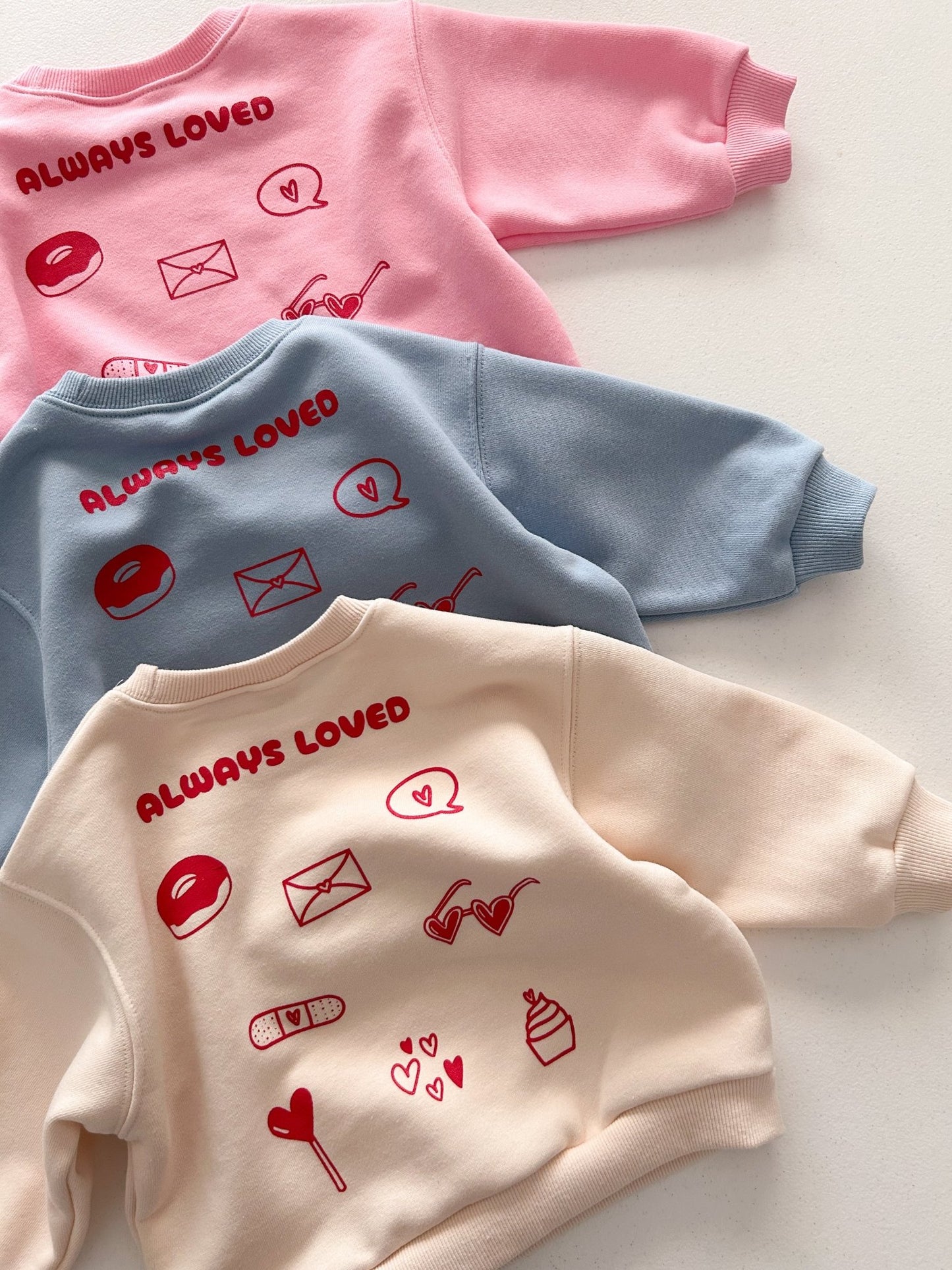 At Noon Always Loved Sweatshirt (6m - 6y) - 3 Colors - AT NOON STORE