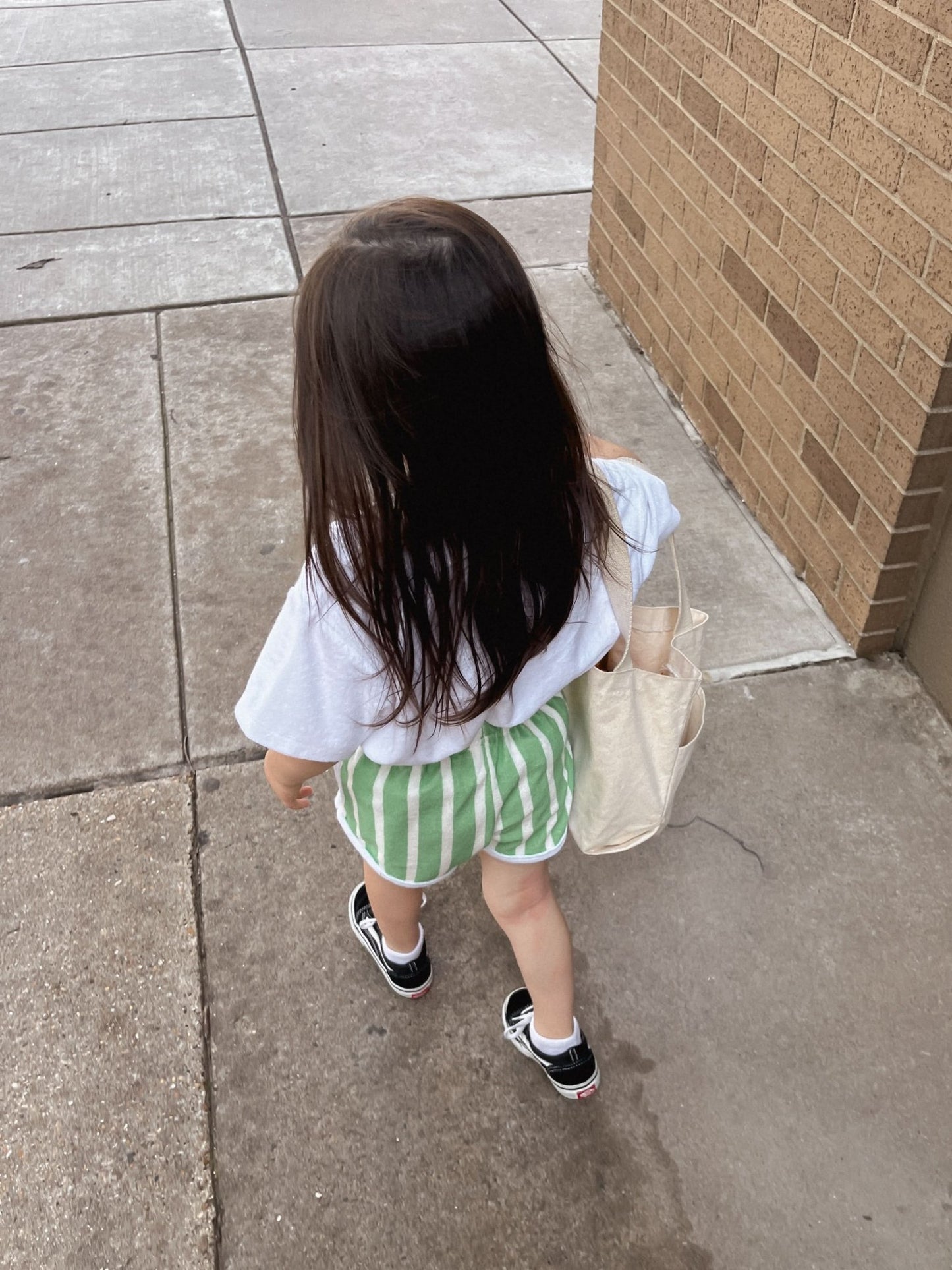 [At Noon Exclusive] Kids Terry Cloth Stripe Shorts (8m - 7y) - 2 Colors kids outfit