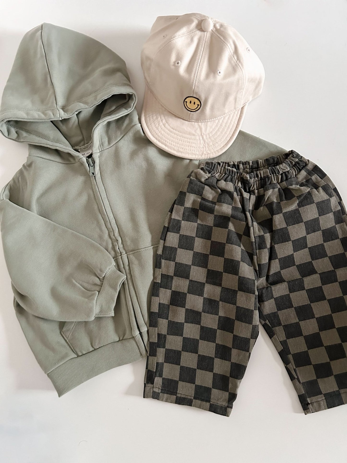 [At Noon Original Design] Kids Pigment Dyed Zip - up Hoodie (1 - 6y) - 4 Colors kids outfit
