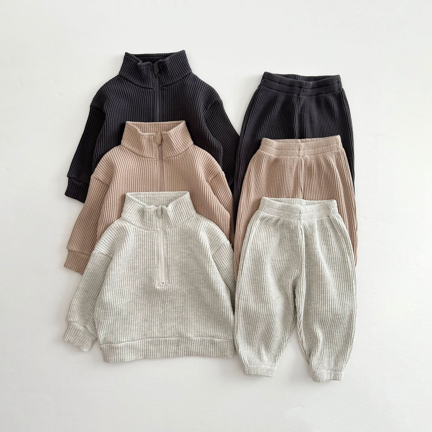 [At Noon Original Design] Kids Waffle Jogger Pants (6m - 7y) - 3 Colors kids outfit