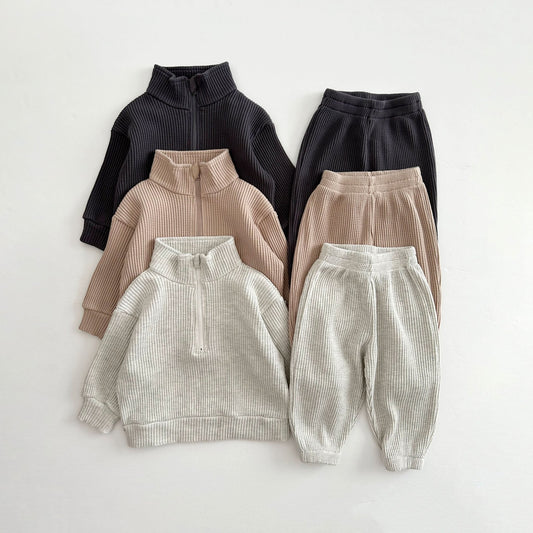[At Noon Original Design] Kids Waffle Jogger Pants (6m - 7y) - 3 Colors kids outfit
