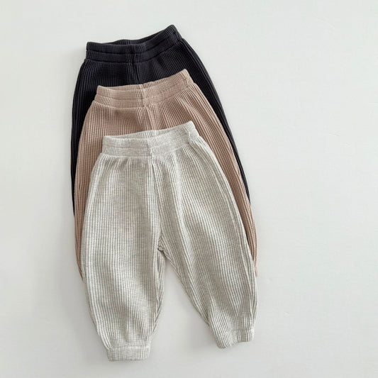 [At Noon Original Design] Kids Waffle Jogger Pants (6m - 7y) - 3 Colors kids outfit