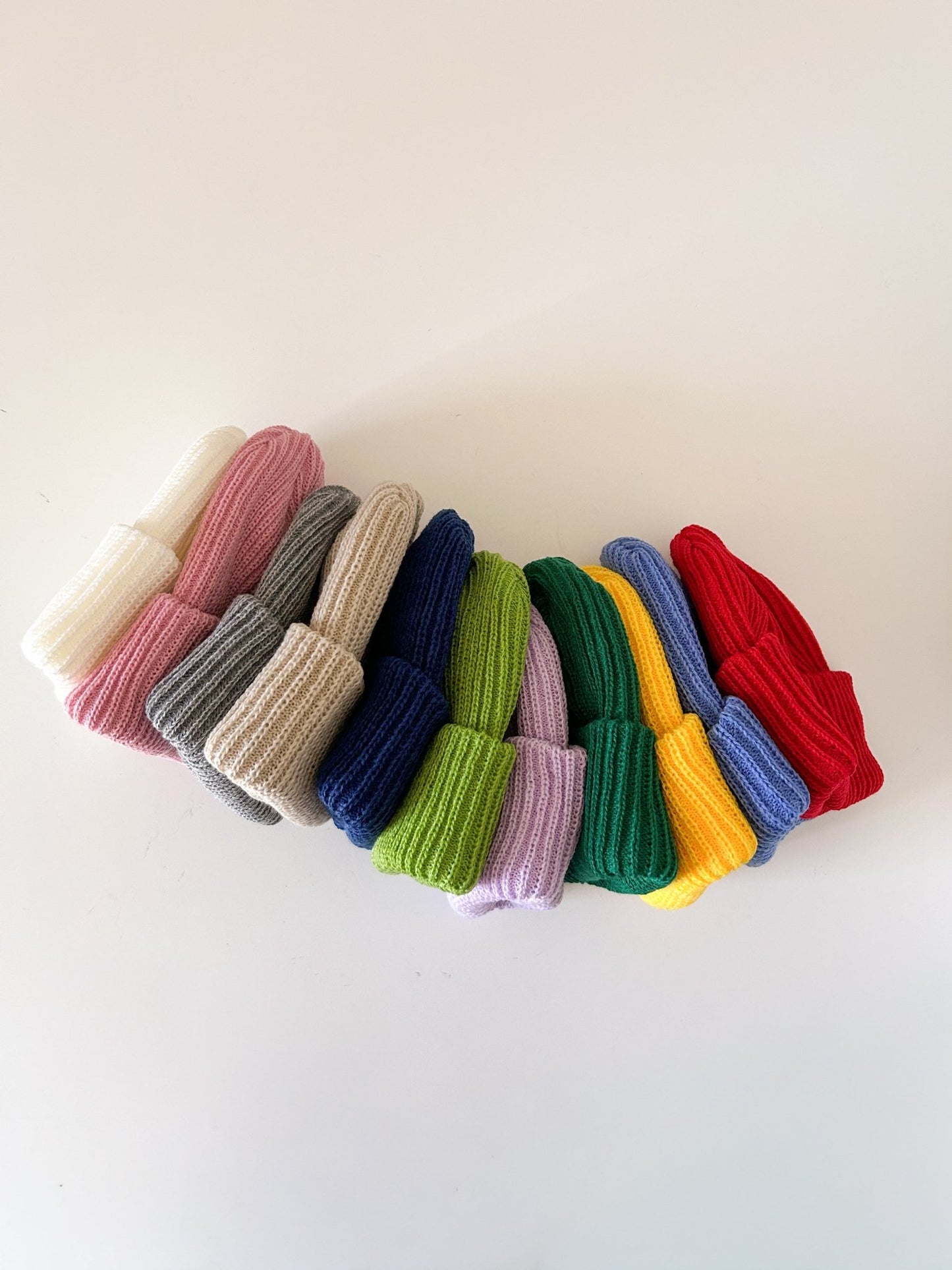 At Noon Ribbed Knit Beanie (2 - 15y) - 11 Colors kids outfit