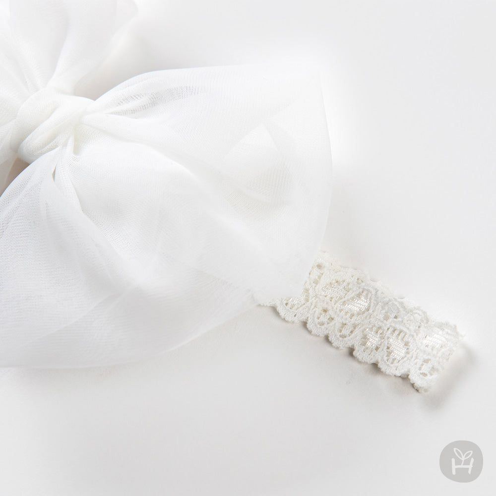 Baby Organza Bow Headband (3-18m) - AT NOON STORE