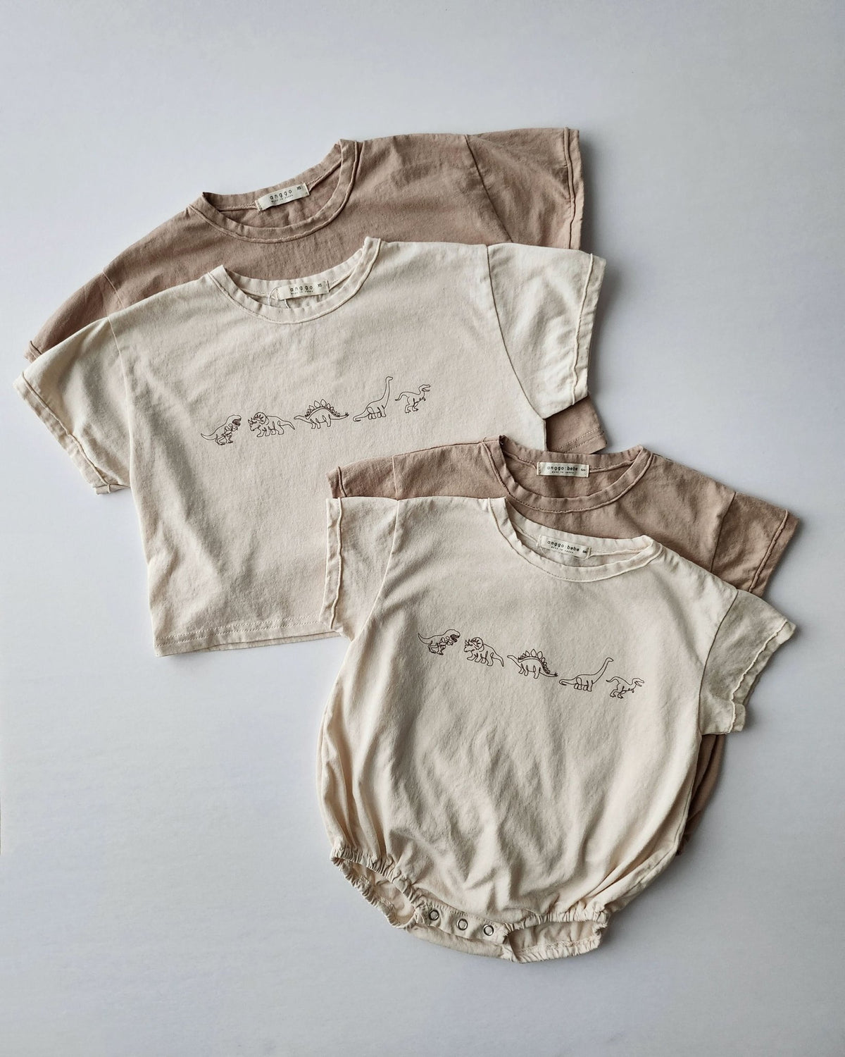Baby Anggo Dino Short Sleeve Romper (3 - 18m) - 2 Colors kids outfit