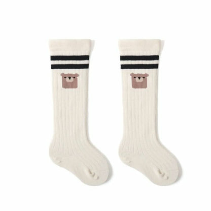 Baby Bear Knee Socks (0 - 3y) - Ivory kids outfit