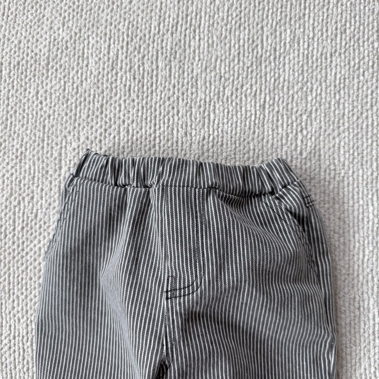 Baby Bella F25 Stripe Pull - on Pants (6m - 3y) - Charcoal kids outfit
